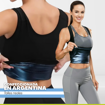 Musculosa Camiseta Modeladora Efecto Sauna - 2 x 1