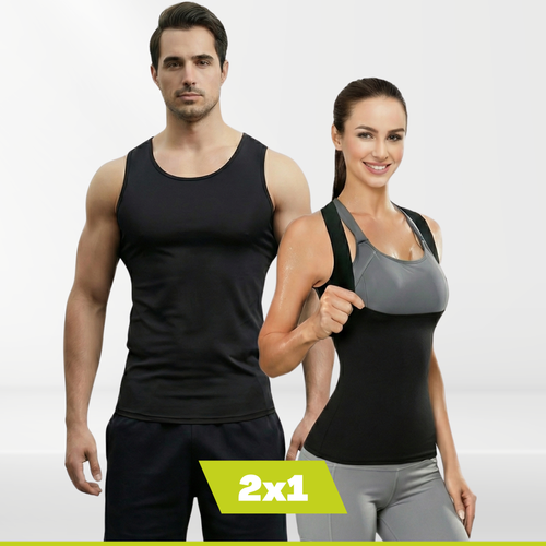 Musculosa Camiseta Modeladora Efecto Sauna - 2 x 1