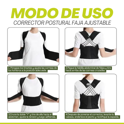 Corrector Postural Faja Ajustable