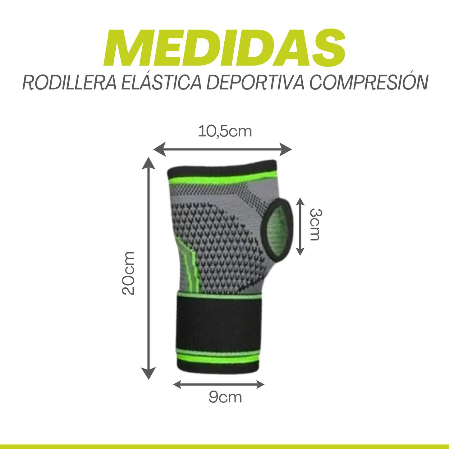 Muñequera Elástica Deportiva - Compresion de alto rendimiento