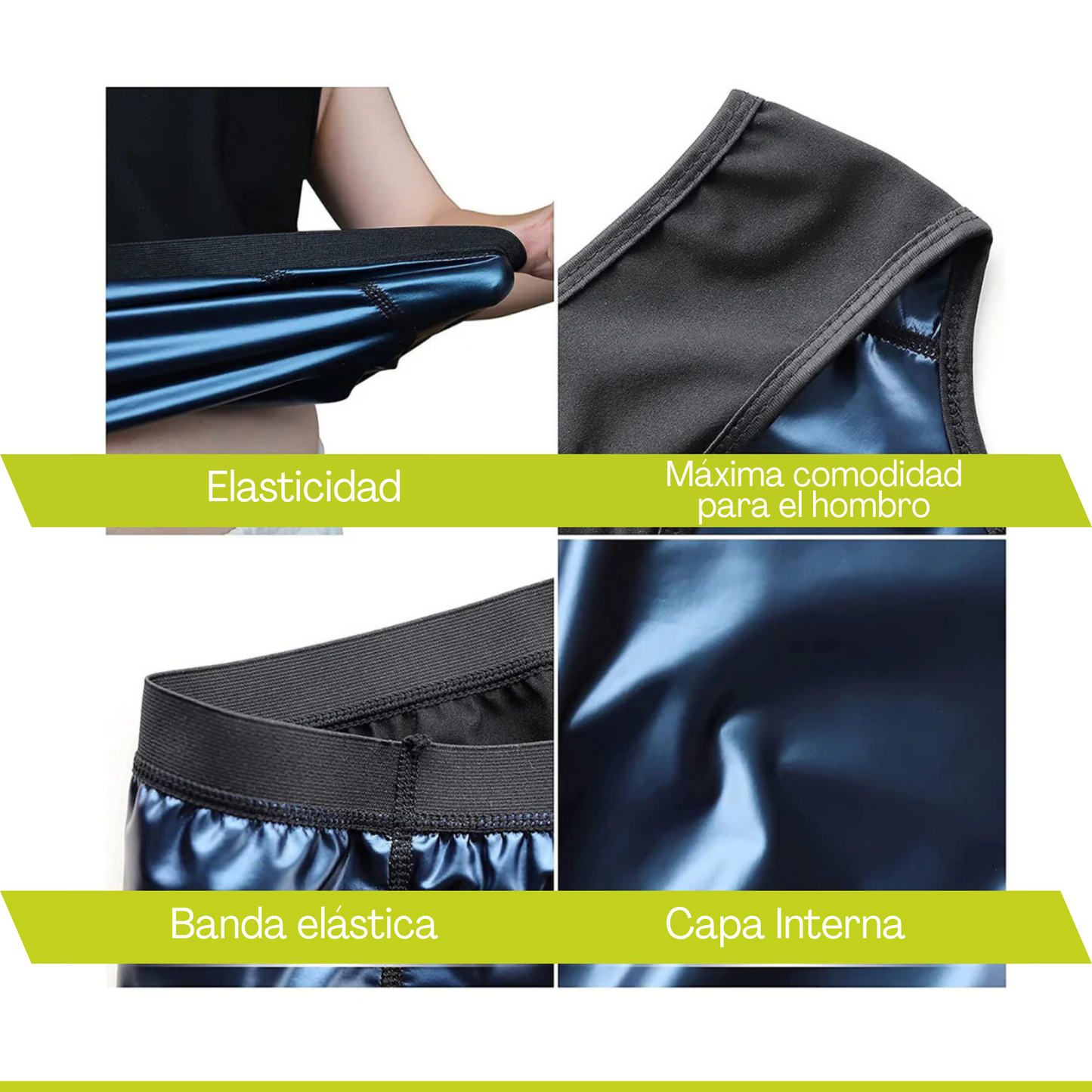 Musculosa Camiseta Modeladora Efecto Sauna - 2 x 1