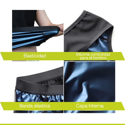 Musculosa Camiseta Modeladora Efecto Sauna - 2 x 1