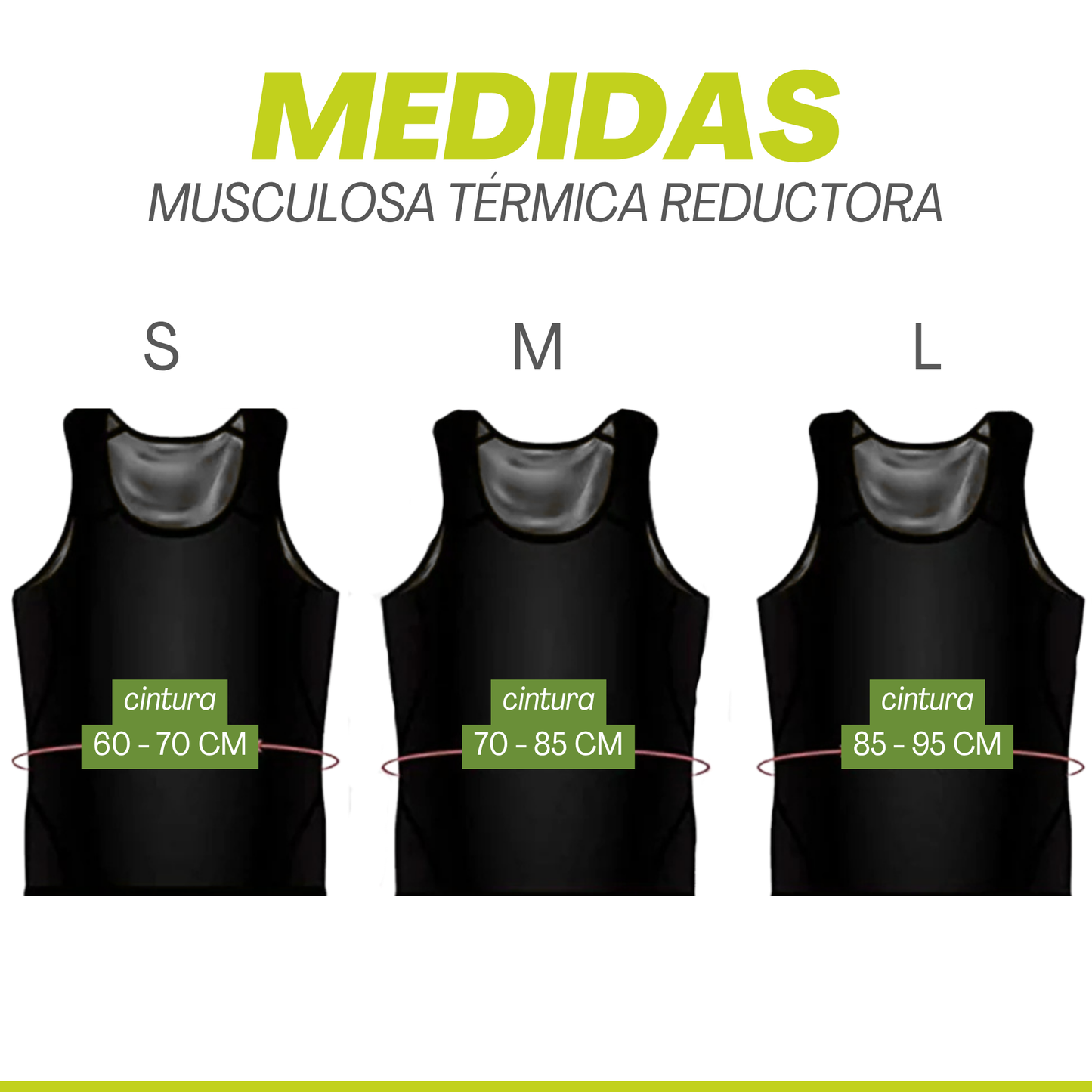 Musculosa Camiseta Modeladora Efecto Sauna - 2 x 1