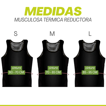 Musculosa Camiseta Modeladora Efecto Sauna - 2 x 1