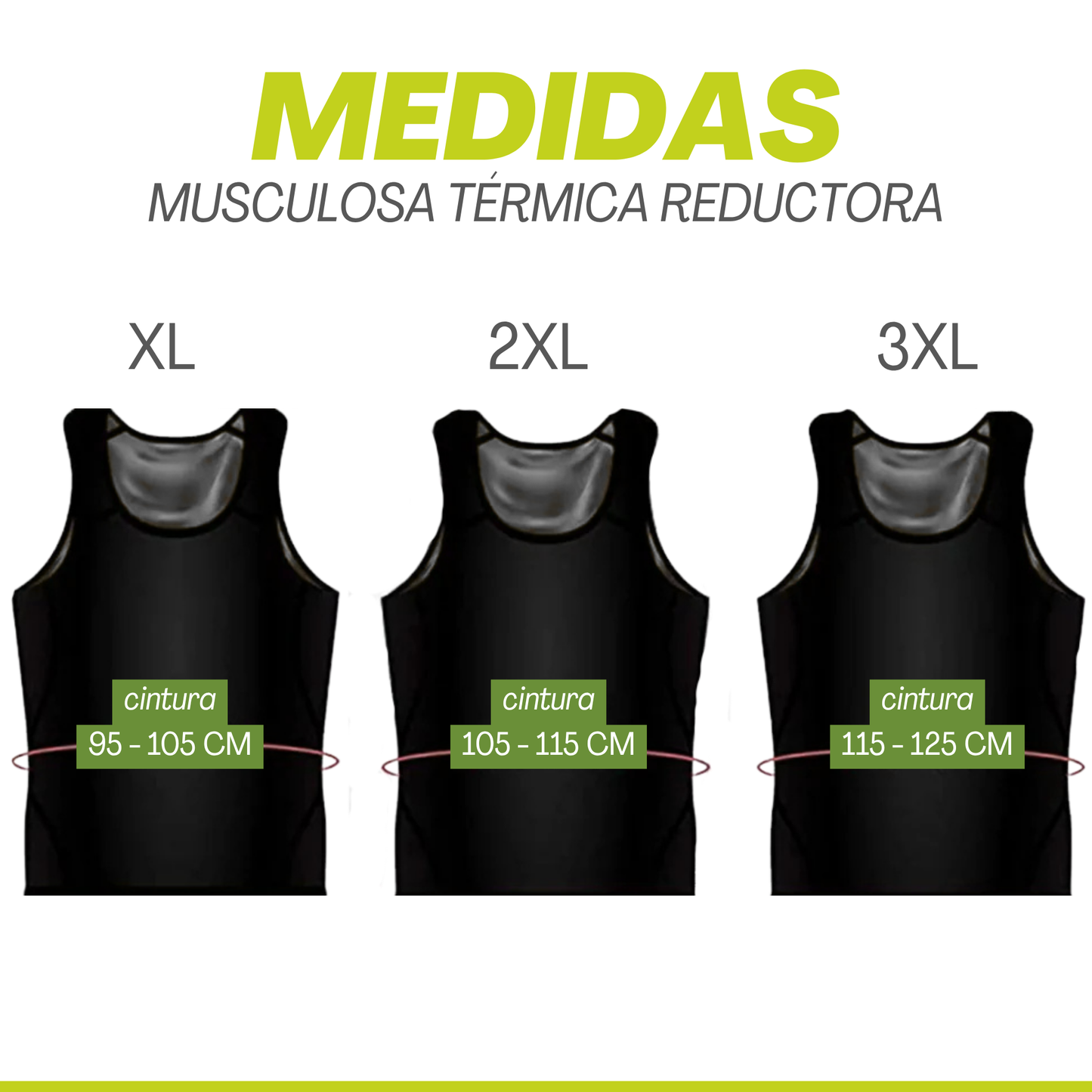 Musculosa Camiseta Modeladora Efecto Sauna - 2 x 1