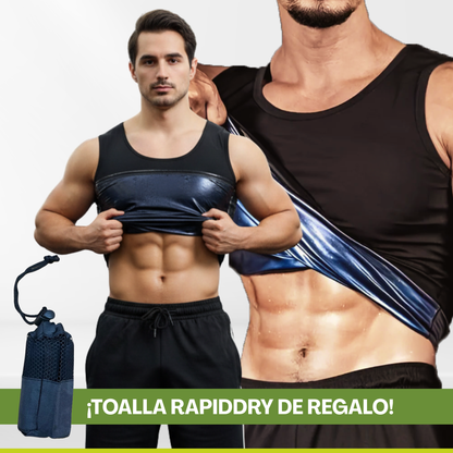 Musculosa Modeladora Efecto Sauna + Remeras Deportivas 3 x 1