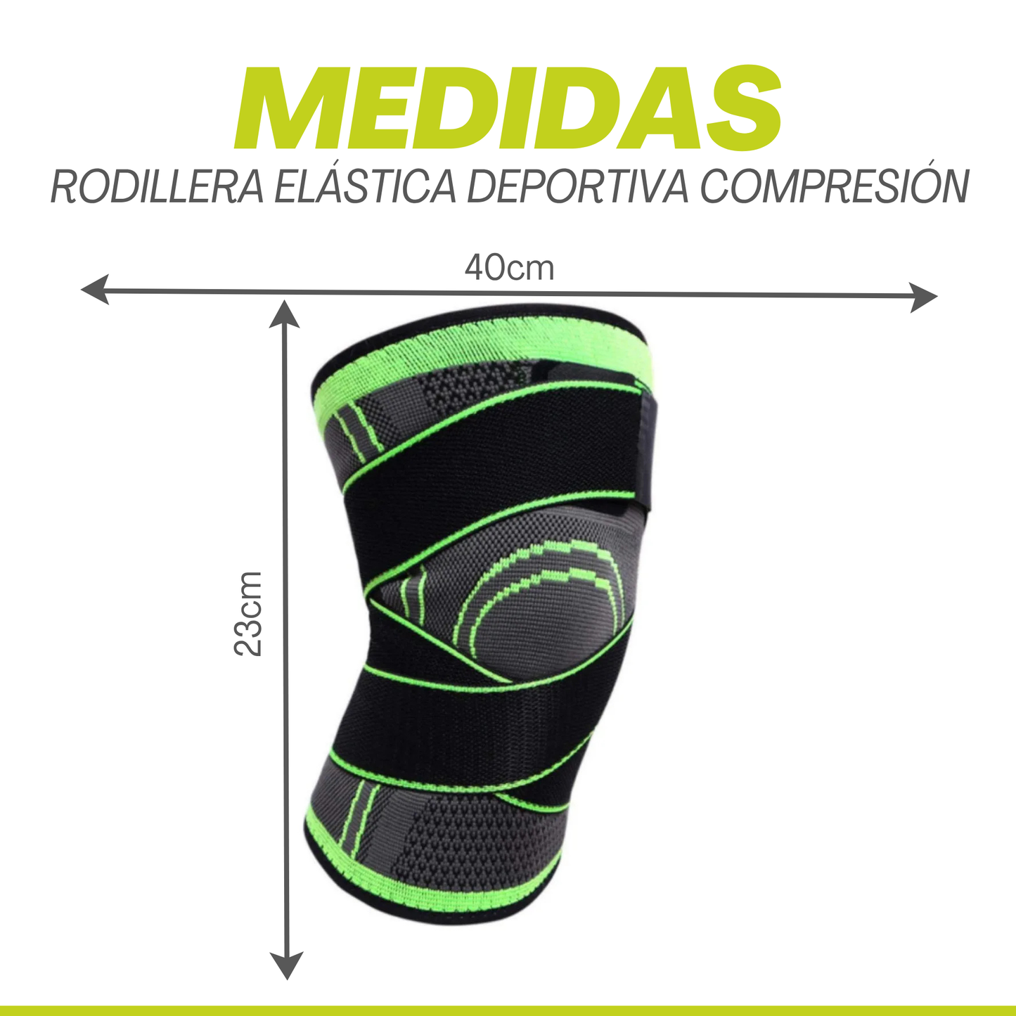 Rodillera Elástica Deportiva - Compresion de alto rendimiento